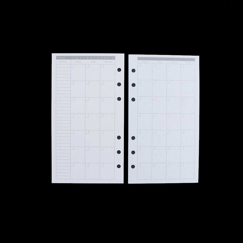 A5 Spiral Dotted Grid Notebook - 週間グリッドラインA5 A6 A7スパイラルバインダーToDoリストドットペーパーリフィルルーズリーフインナーページバインダーインサイドページノートリフィル