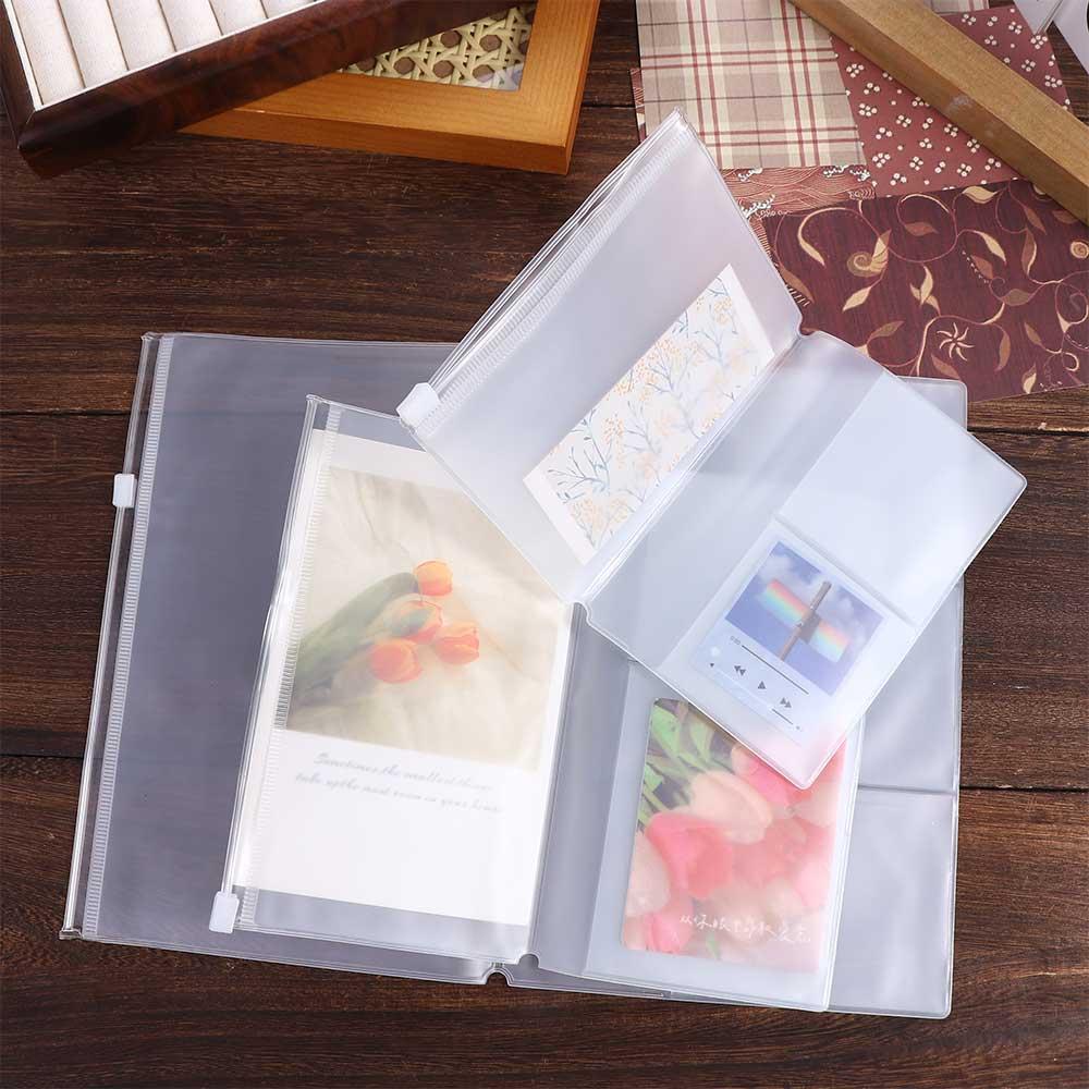 Vintage Leather Journal Notebook - 学生向けジッパーバッグ,ジャーナルプランナー,カードホルダー,標準ポケット,パスポート,PVCアクセサリー