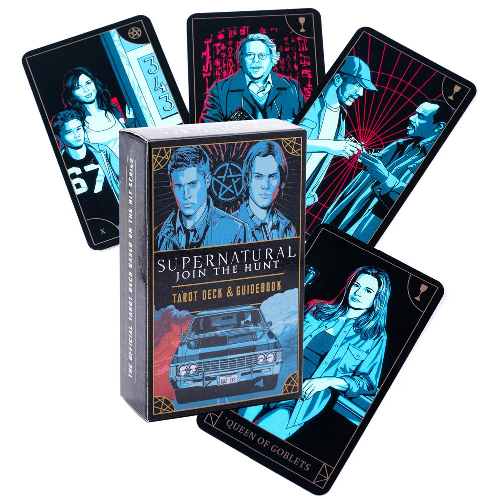 Tarot Deck With Guidebook - スーパーナチュラルタロットデッキとガイドブック付きカードゲームギフト、PDFガイドブック付きカードゲームボードゲーム78枚カード初心者向け