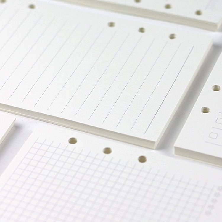 A5 Spiral Dotted Grid Notebook - A5 A6 A7 ルーズリーフ ノート リフィル