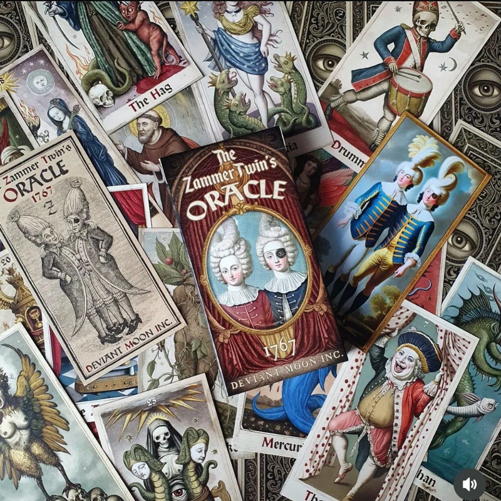 Tarot Deck With Guidebook - 6*12 センチメートルザマー双子 1st エディションオラクルデッキ 50 枚カード