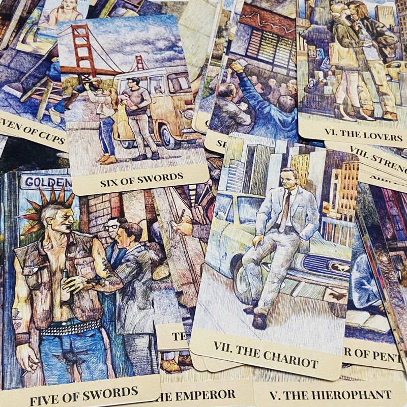 シティラビリンス タロットカード 78枚組 英語版 ボードゲ - Tarot Deck With Guidebook のレビューと価格