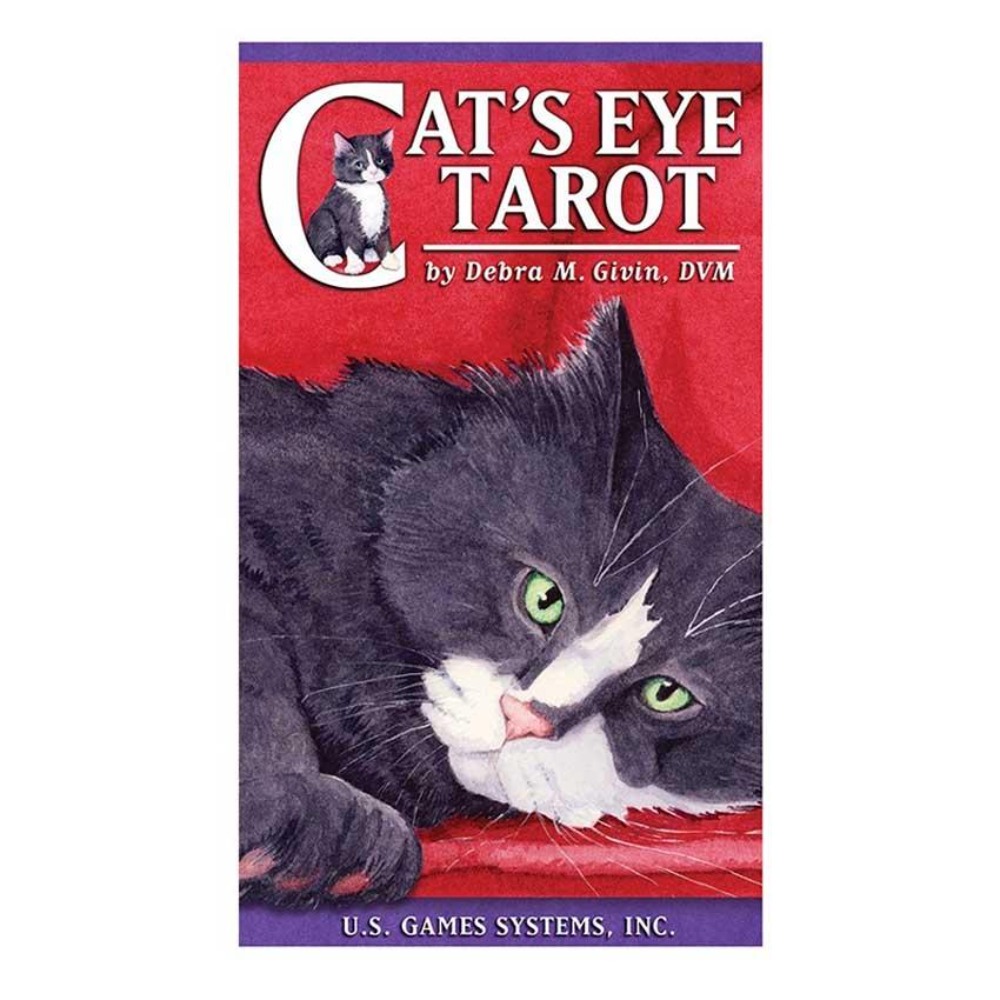 キャットアイタロットカードゲーム、12x7 cm、ゲーム - Tarot Deck With Guidebook のレビューと価格