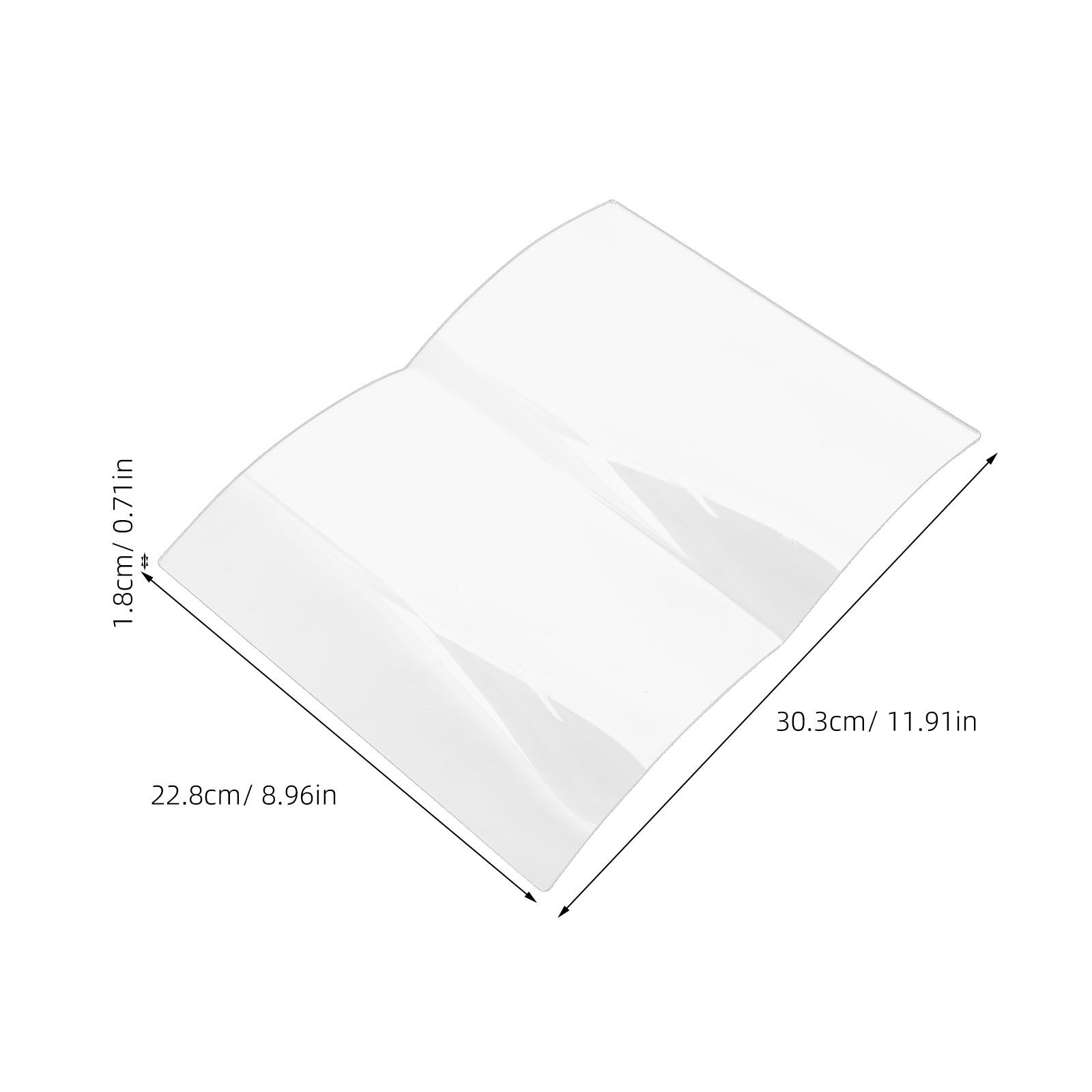 透明アクリル製ブックスタンド、扇形オープンデザイン、省スペー - Clear Acrylic Book Stand Holder のレビューと価格
