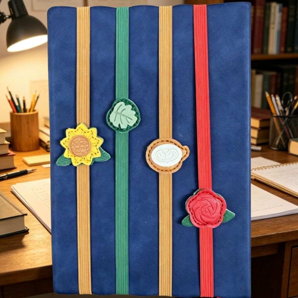 ヴィンテージ弾性バンドレザーブックマーク紛失防止多用途 PU - Vintage Leather Journal Notebook のレビューと価格