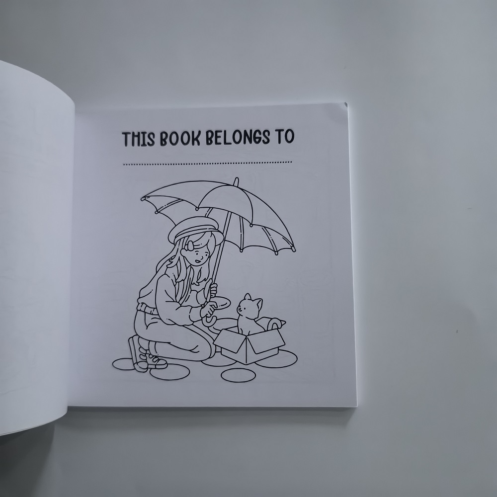 猫と女の子のかわいい簡単塗り絵 大人向け ストレス解消 ドロ - Adult Coloring Book Stress Relief のレビューと価格