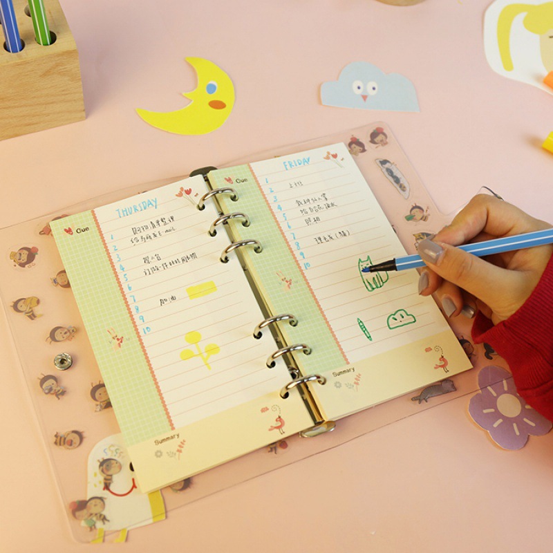 詰め替えスパイラルバインダーナーページ、a5、a6、ルーズリ - A5 Spiral Dotted Grid Notebook のレビューと価格