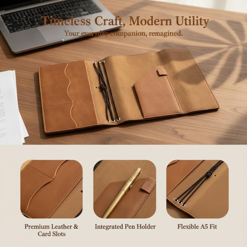 ヴィンテージレザー製ジャーナルカバー |   リフィル可能な - Vintage Leather Journal Notebook のレビューと価格