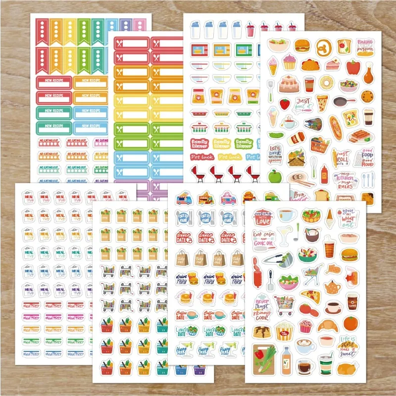 食事計画ステッカー 文房具 デコレーションステッカー 本 毎 - Stationery Books のレビューと価格