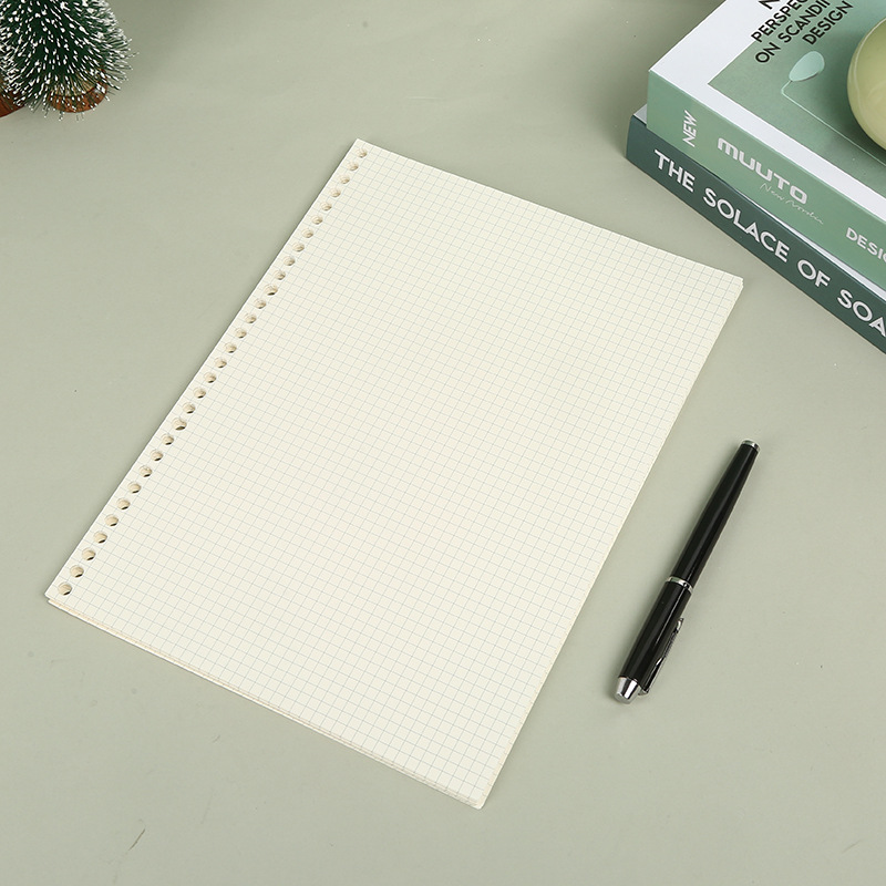 A5 B5 ライングリッド 20 穴ルーズリーフノートブック - A5 Spiral Dotted Grid Notebook のレビューと価格