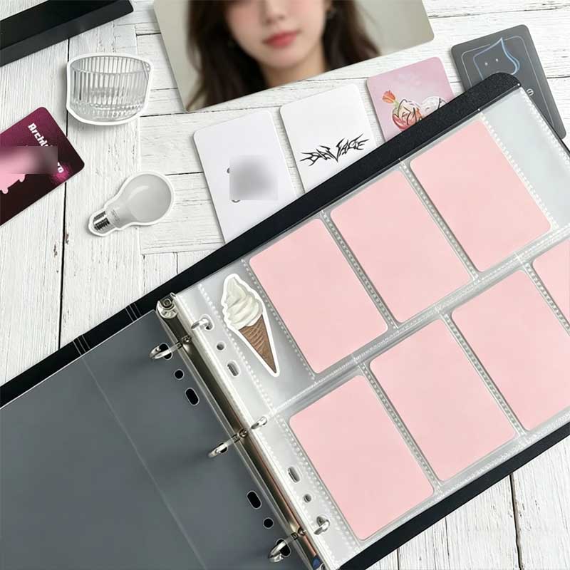 7/8スロットワイドA5 Dリングバインダー フォトカードホ - Kpop Photo Card Binder 3 Inch のレビューと価格