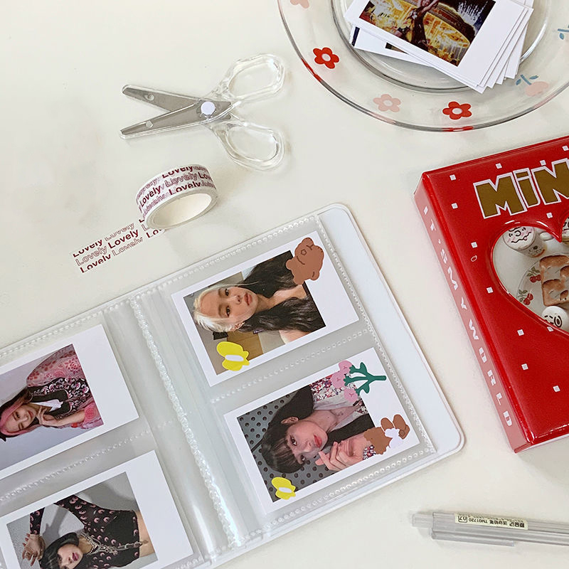 バインダー付きミニフォトアルバム、カードフォトホルダー、ブッ - Kpop Photo Card Binder 3 Inch のレビューと価格