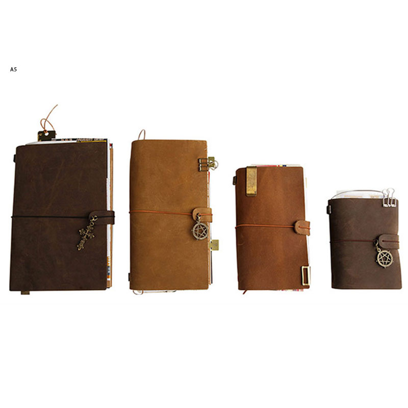 欠陥レトロレザーカバーノートブックポータブルジャーナルトラベ - Vintage Leather Journal Notebook のレビューと価格