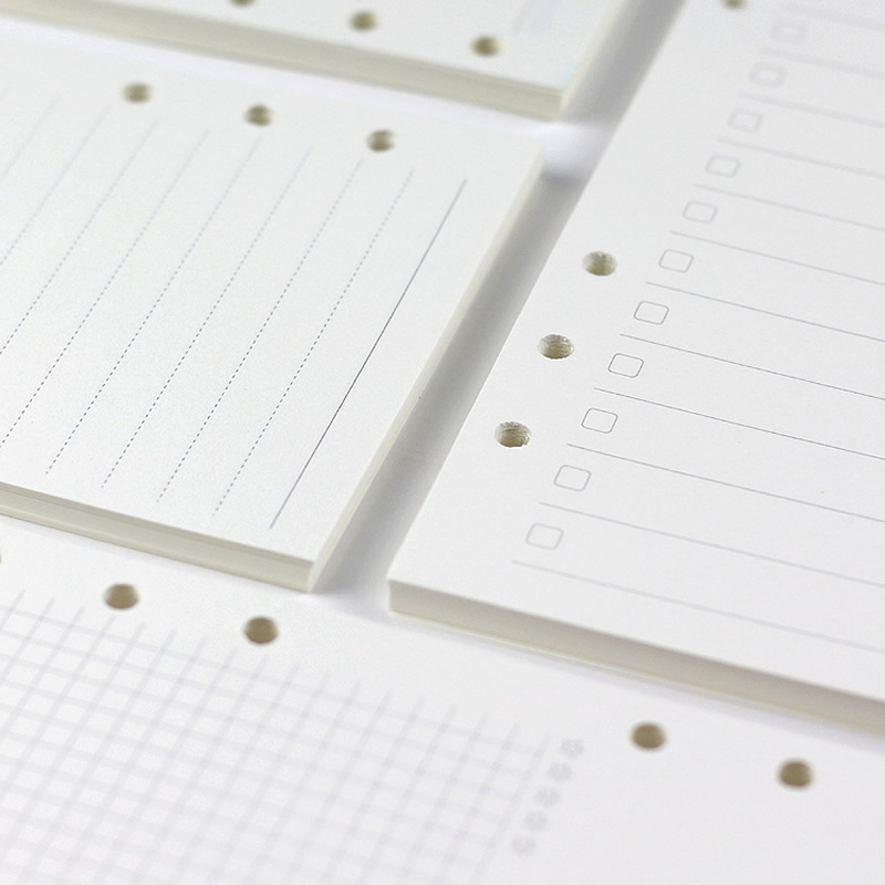 A5 A6 ルーズリーフノート リフィル スパイラルバインダ - A5 Spiral Dotted Grid Notebook のレビューと価格
