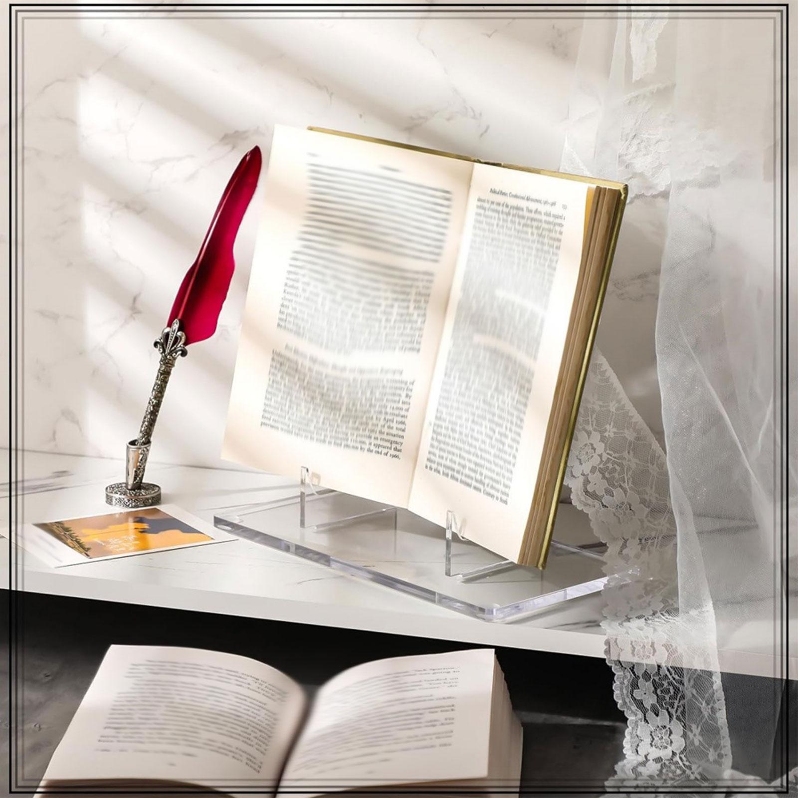 ディスプレイスタンド アクリル透明プレートホルダー ブックフ - Clear Acrylic Book Stand Holder のレビューと価格