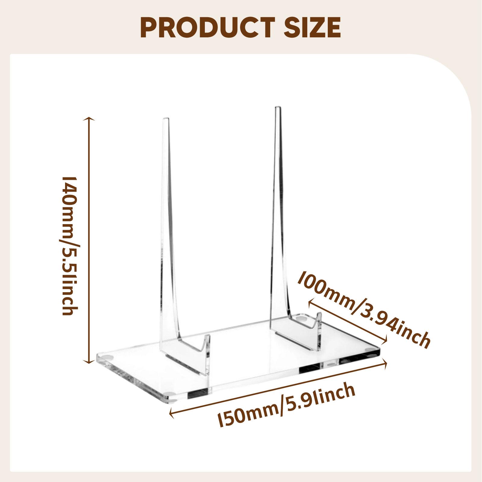 ディスプレイスタンド アクリル透明プレートホルダー ブックフ - Clear Acrylic Book Stand Holder のレビューと価格