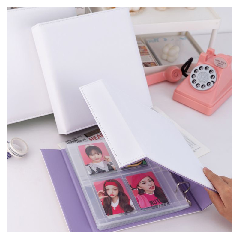 A5バインダー フォトカード マグネット式 Dリング3/7穴 - Kpop Photo Card Binder 3 Inch のレビューと価格