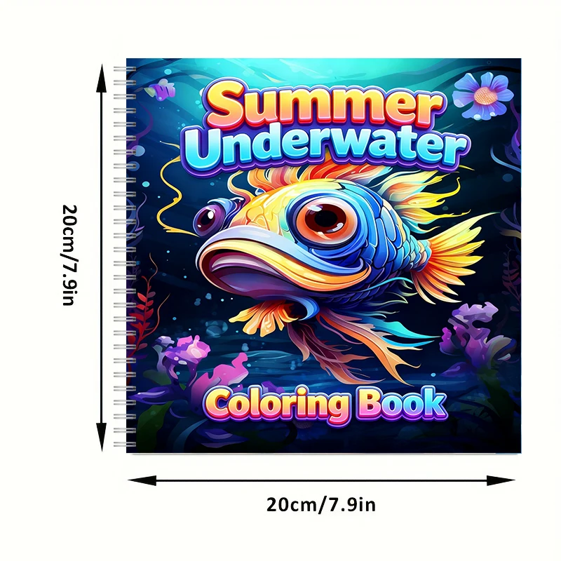 大人向けの夏の水中塗り絵ブック、かわいい海洋画帳、ストレス解 - Adult Coloring Book Stress Relief のレビューと価格