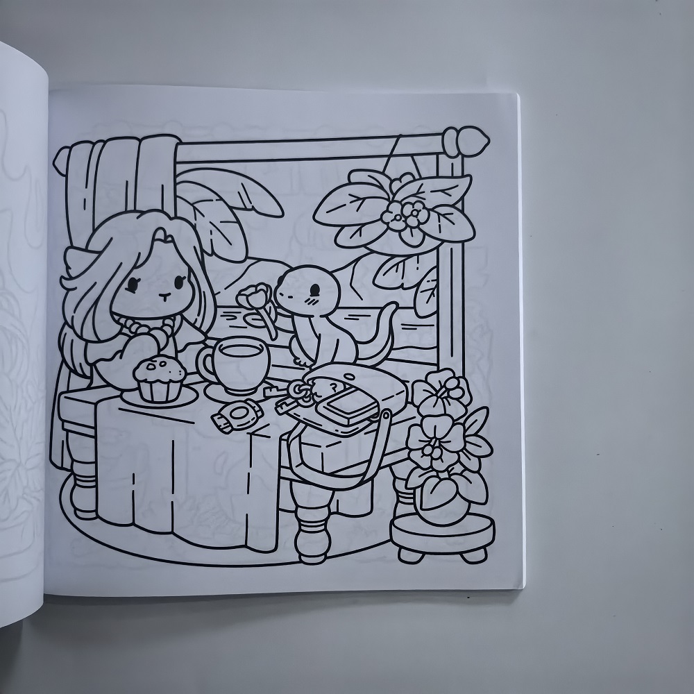 居心地の良いナワイイキュートな大人の塗り絵 - ストレス解消 - Adult Coloring Book Stress Relief のレビューと価格