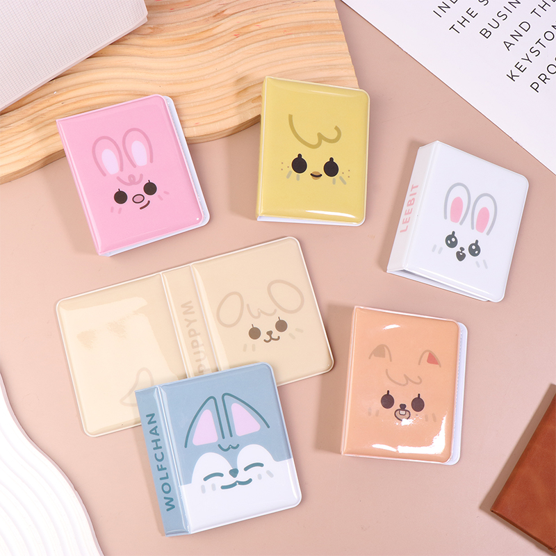 漫画風動物柄3インチ写真ポストカード収納アルバム K-POP - Kpop Photo Card Binder 3 Inch のレビューと価格