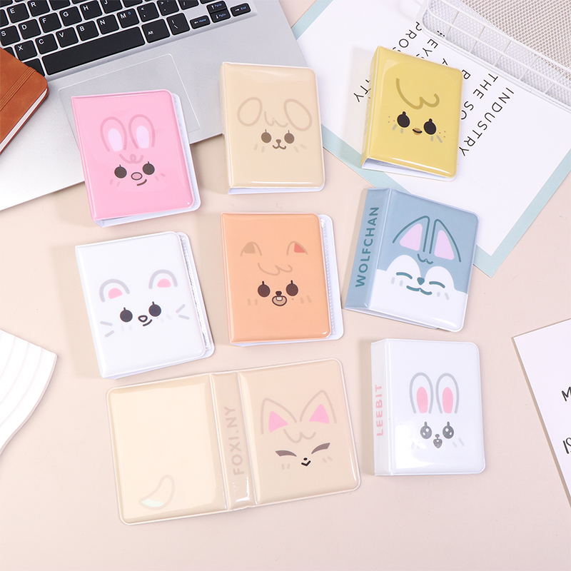 漫画風動物柄3インチ写真ポストカード収納アルバム K-POP - Kpop Photo Card Binder 3 Inch のレビューと価格