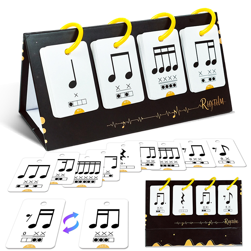 【Y】72枚入り音楽啓蒙学習カード 音符・楽器・リズム認知教 - Blank Sheet Music Notebook のレビューと価格
