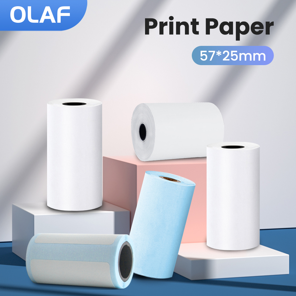 子供用の粘着性サーマルペーパーロール,印刷ラベル,ポケットサ - Mini Pocket Thermal Printer Paper Roll のレビューと価格
