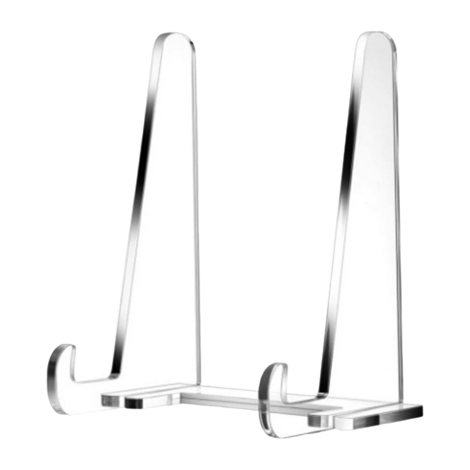 アクリルディスプレイスタンドクリアプレートホルダー装飾写真テ - Clear Acrylic Book Stand Holder のレビューと価格