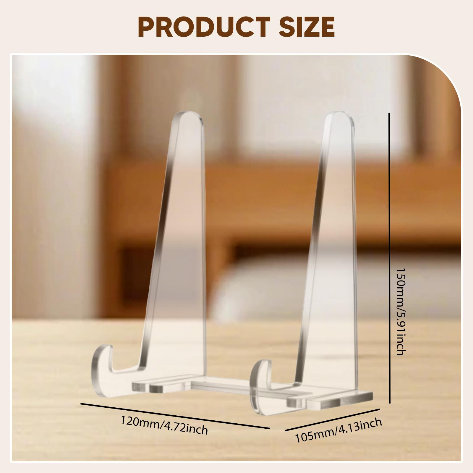 アクリルディスプレイスタンドクリアプレートホルダー装飾写真テ - Clear Acrylic Book Stand Holder のレビューと価格