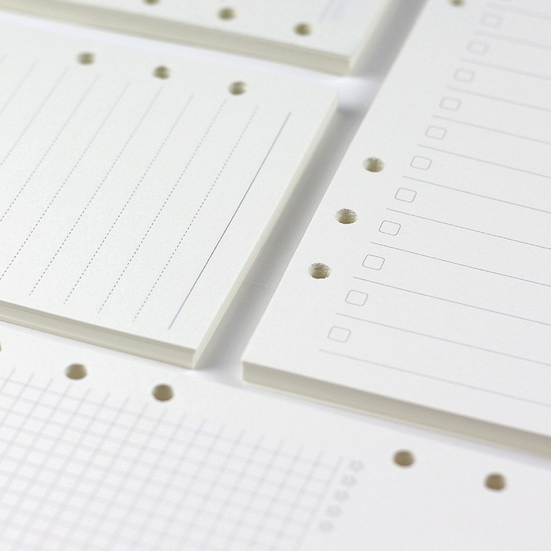 A5 A6A7 45枚 ルーズリーフノート リフィル スパイ - A5 Spiral Dotted Grid Notebook のレビューと価格