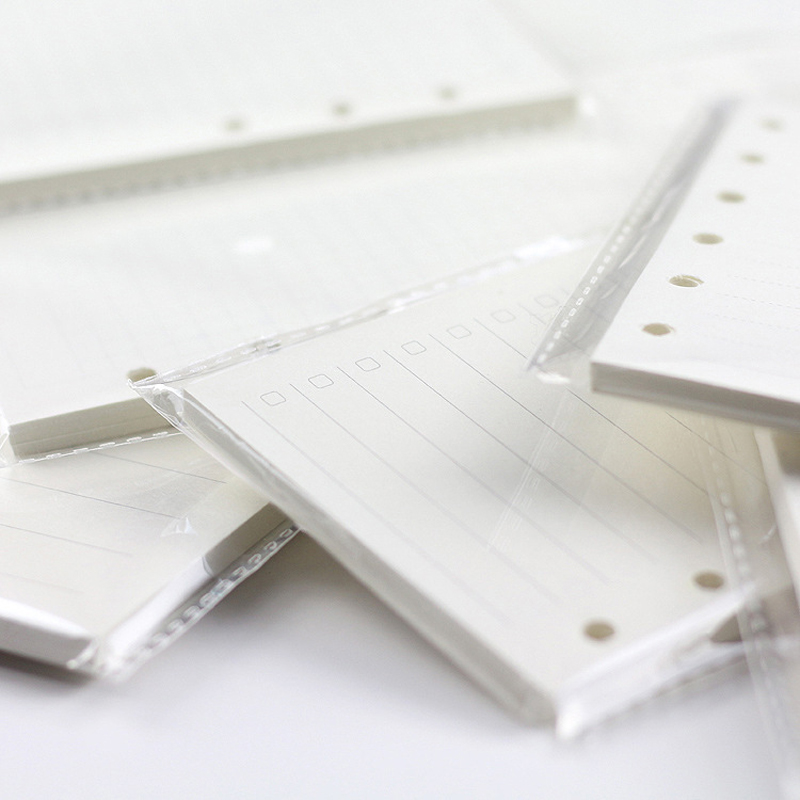 A5 A6A7 45枚 ルーズリーフノート リフィル スパイ - A5 Spiral Dotted Grid Notebook のレビューと価格