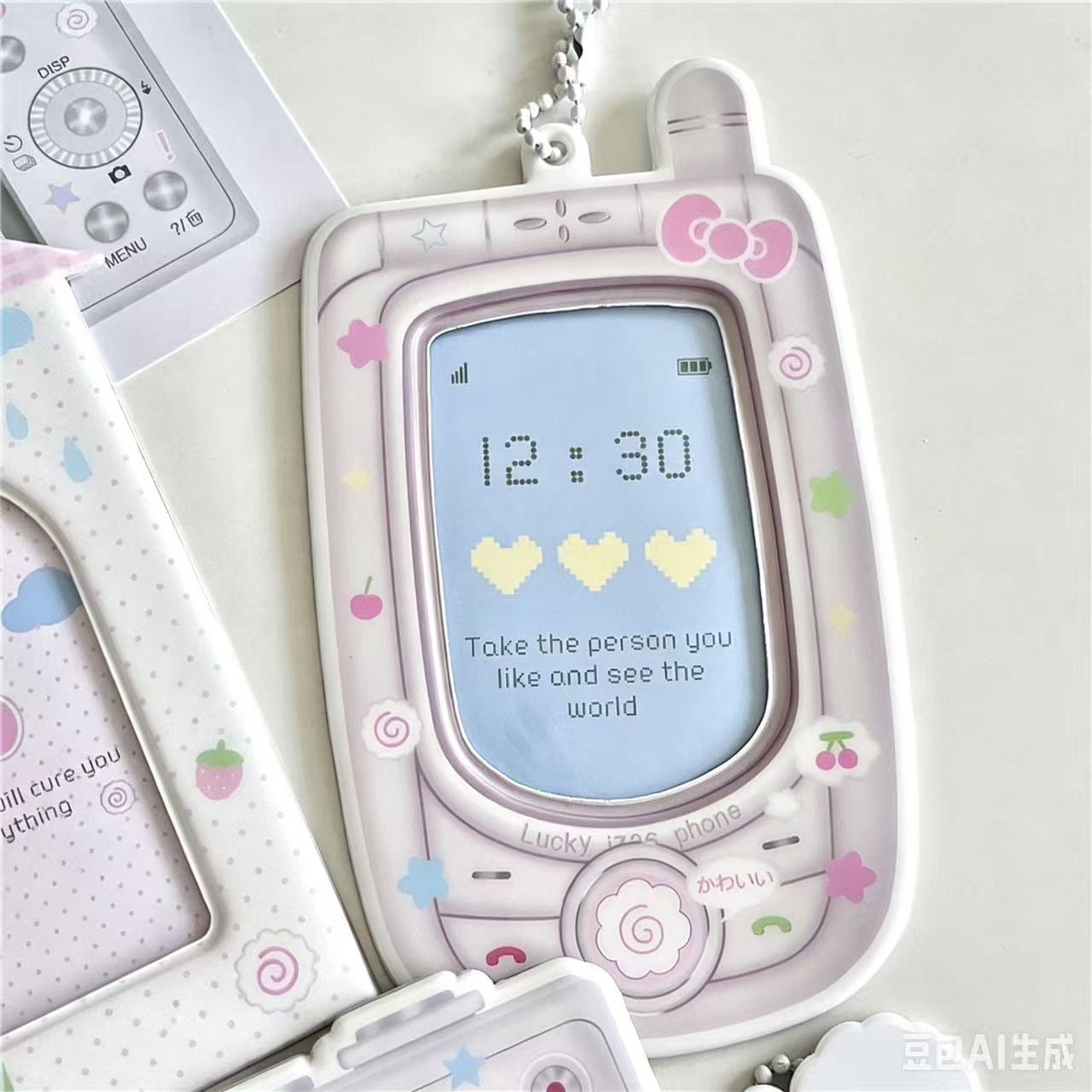 1PC 漫画 Kpop フォトカードホルダーカメラ携帯電話型 - Kpop Photo Card Binder 3 Inch のレビューと価格