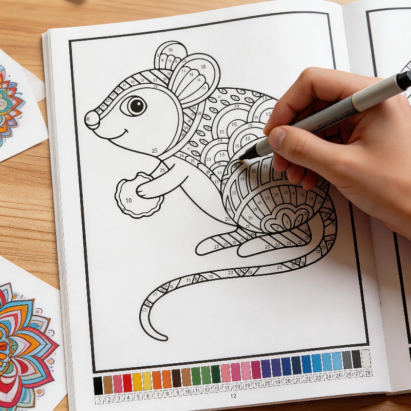 大人向け動物/植物塗り絵ストレス解消塗り絵ブック、対応する数 - Adult Coloring Book Stress Relief のレビューと価格