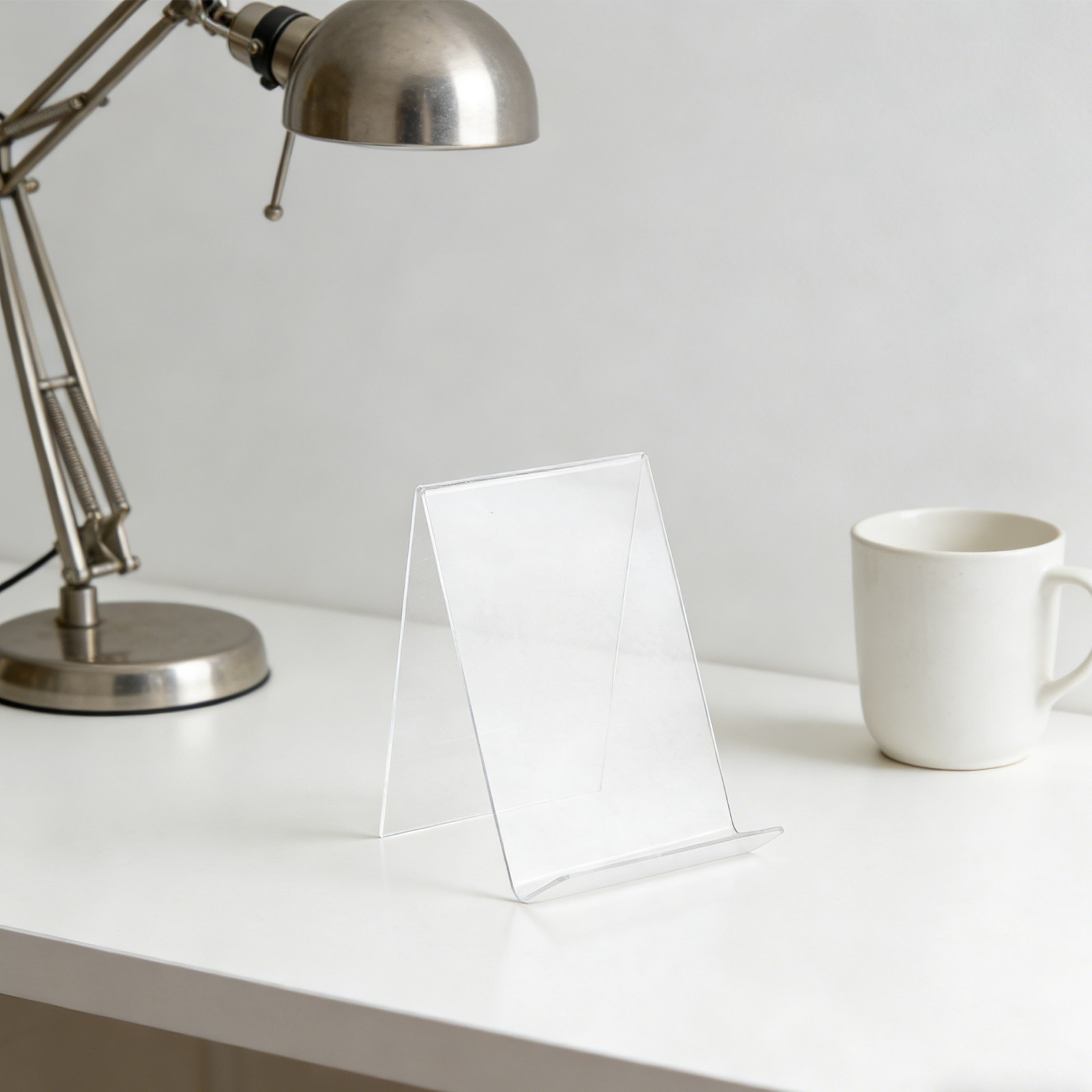 3個セット 透明アクリル製ブックスタンドホルダー イーゼルデ - Clear Acrylic Book Stand Holder のレビューと価格