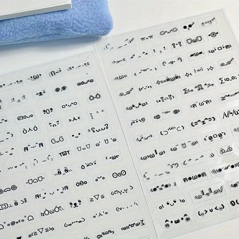 10枚の透明スクラップブッキングステッカー-かわいい日本語/ - Blank Sheet Music Notebook のレビューと価格